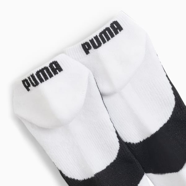 Chaussettes courtes mi-tissu bouclette Femme (6 paires), WHITE / BLACK, extralarge